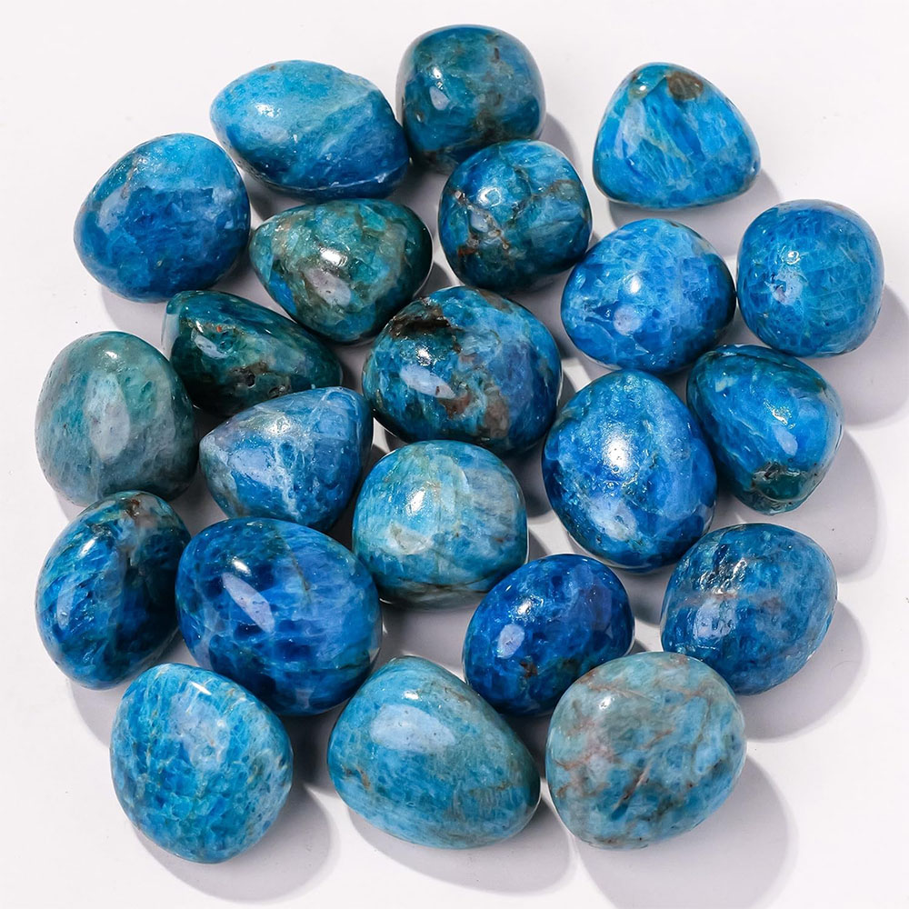 Aquarium Marine Stone - Natural Blue Apatite Quartz Crystals And