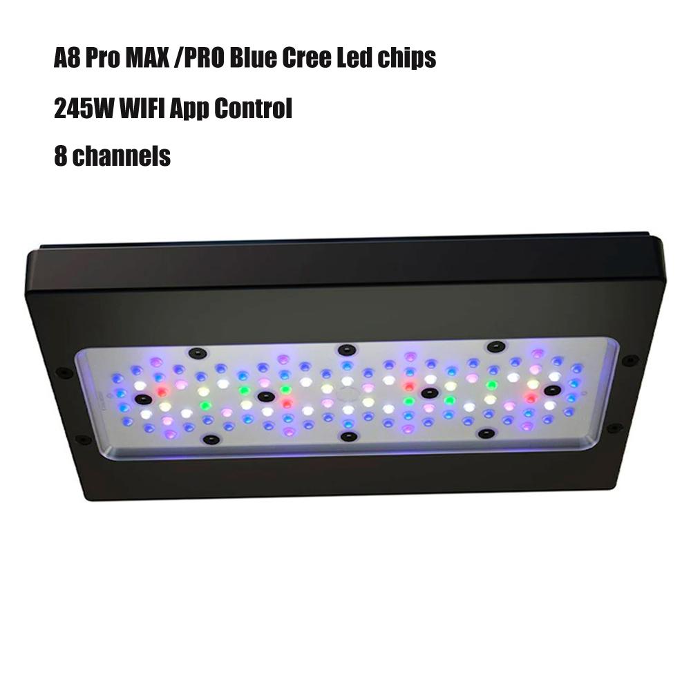Wifi APP 240W A8 PRO Blue MAX  - Aquarium Blue Marine Reef review and price