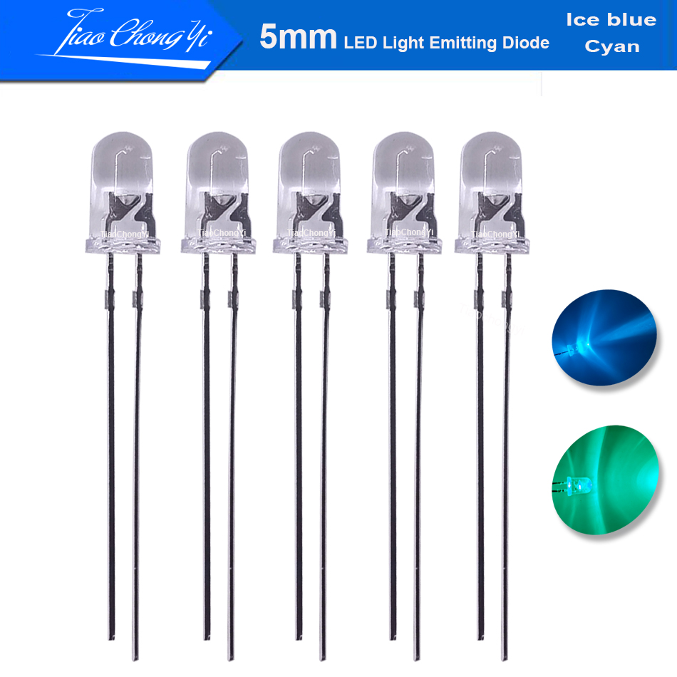 5mm 2pin Cyan  Ice Blue 480nm  - Actinic Blue Led review and price