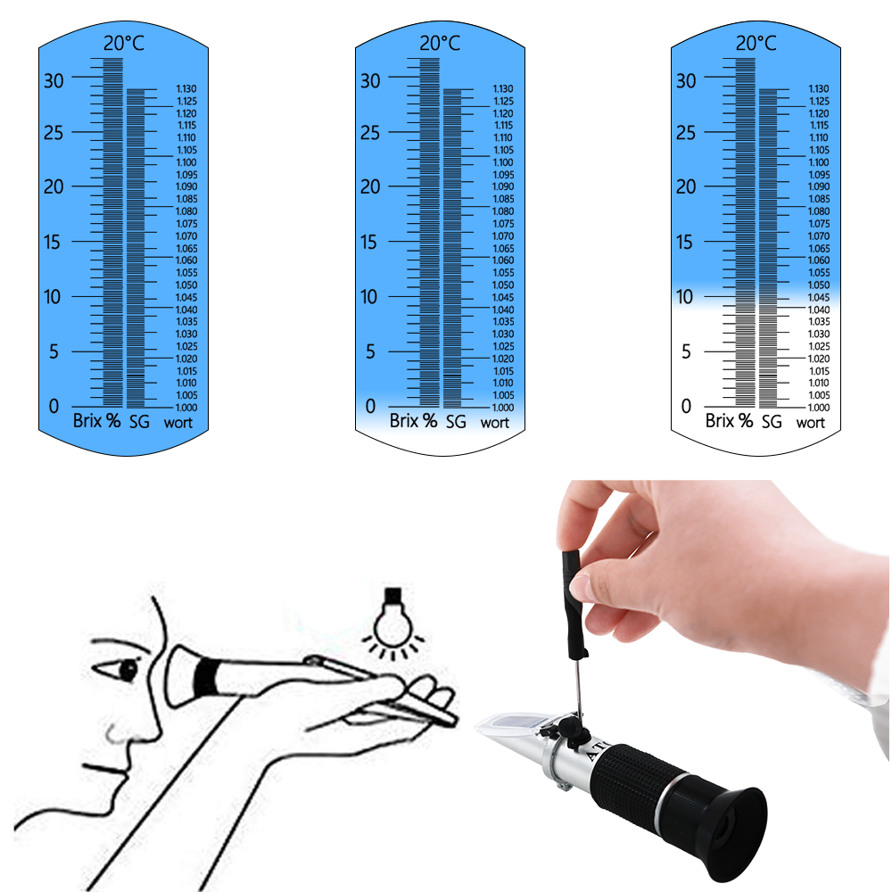 Beer Wort Refractometer 0-32%  - Marine Aquarium Refractometer review and price