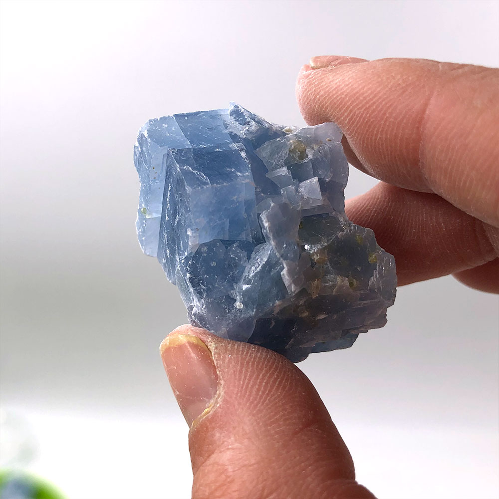 1pc Natural Raw Blue Calcite R - Aquarium Marine Stone review and price
