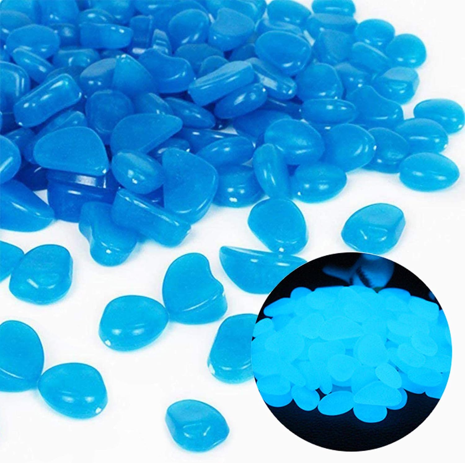 Fish Tank Rocks Glow Blue Pebb - Aquarium Marine Stone review and price
